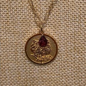 January Birthstone Necklace